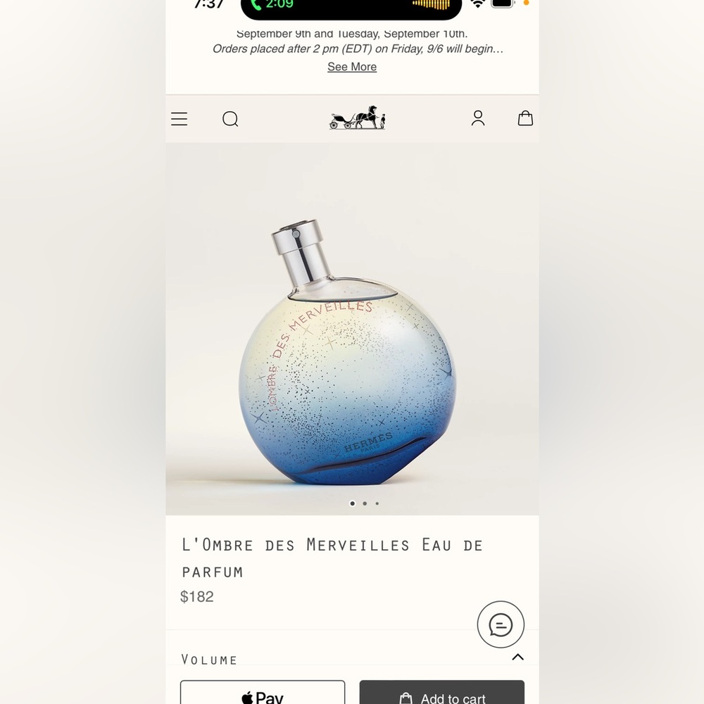 Hermes L'Ombre des Merveilles Eau de parfum